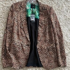Guess Leopard Print Blazer